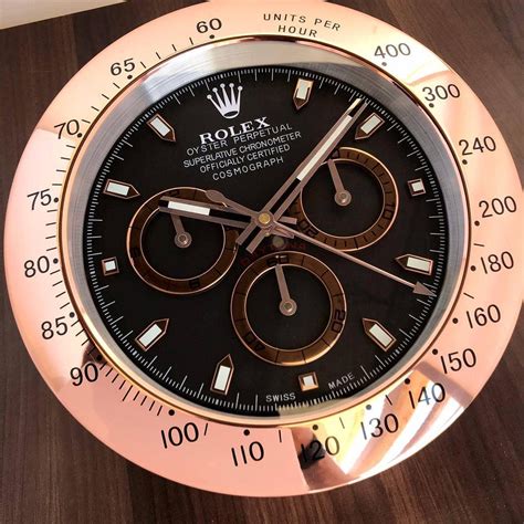 rolex watch clock|rolex clock for wall.